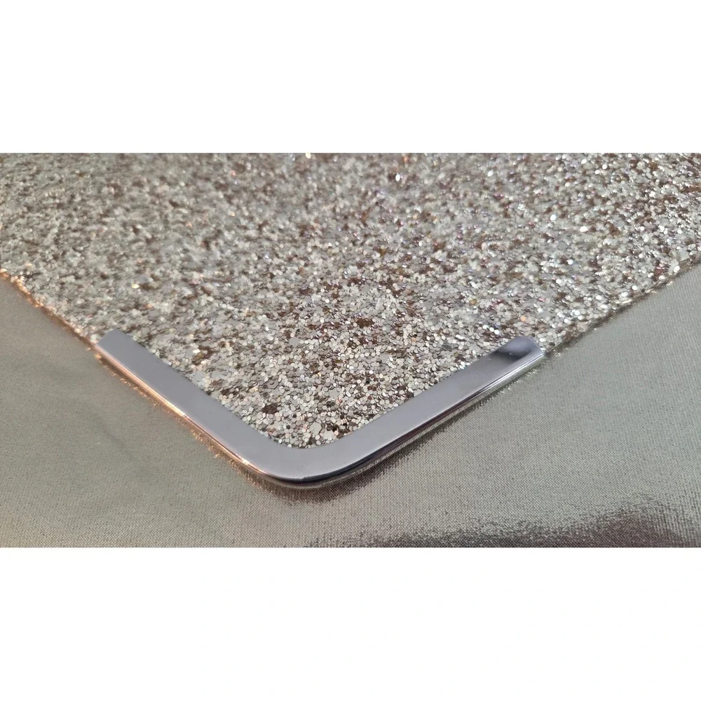 Champagne Gold Glitter‎ Envelope Clutch Chain Strap Evening Bag